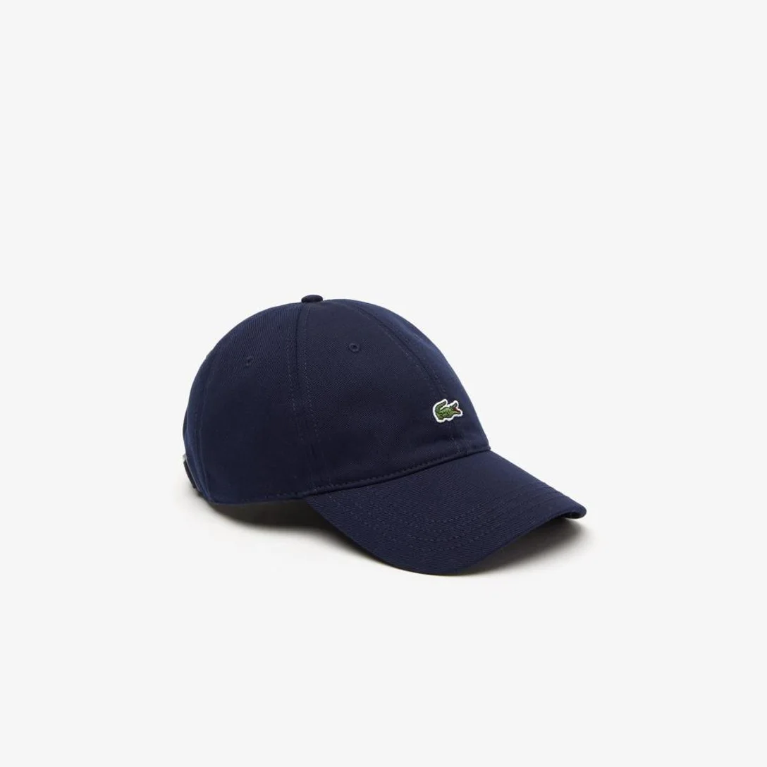 -50%OFF Boné Lacoste Unissex Em Sarja De Algodão Orgânico – Azul Navy