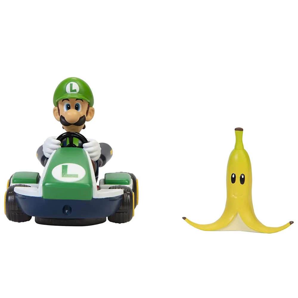 -50%OFF -5%OFF Carrinho de Fricção Super Mario Kart Spin Out – Luigi