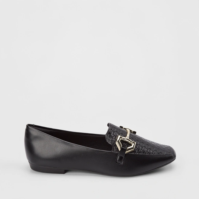 -88%OFF na StudioZ Mocassim Sua Cia Detalhe Bridão & Tressê Preto