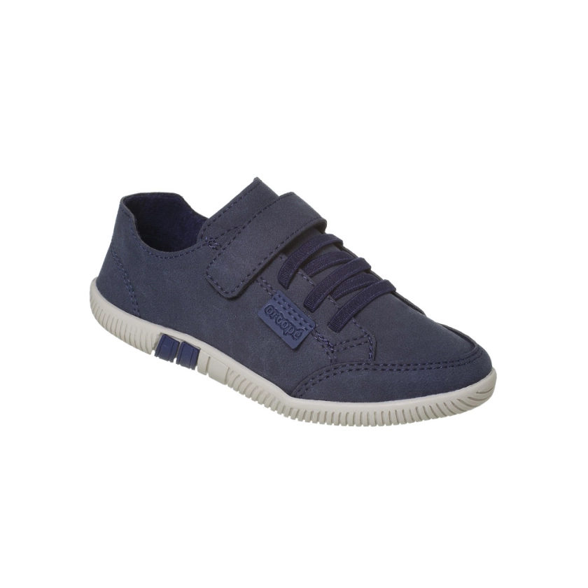 Tênis Infantil Masculino Ortopé Joy Teen Tira Aderente Marinho -5%OFF no PIX