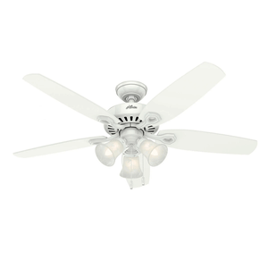 -23%OFF Ventilador de Teto Residencial Builder Plus Branco Hunter Fan Oficial
