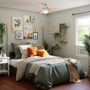 -22%OFF Ventilador de Teto Residencial Finley Niquel Escovado Hunter Fan Oficial