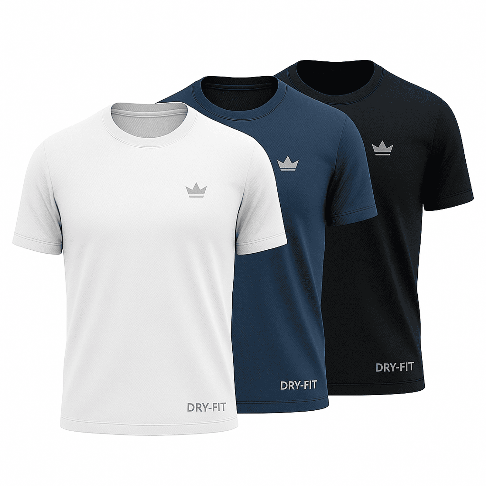 -47%OFF Kit 3 Camisetas Dry Fit Rei do Esporte Compra Mais