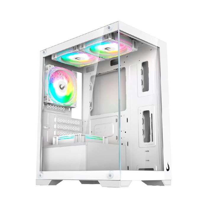 -30%OFF Gabinete Gamer Rise Mode Crystal Glass Mid Tower Vidro Temperado USB 3.0 S/ Fans