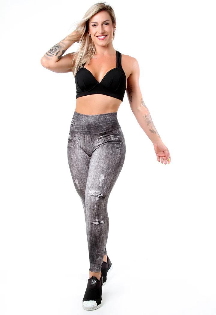-40%OFF Calça Legging Fake Jeans Galvic Fitness