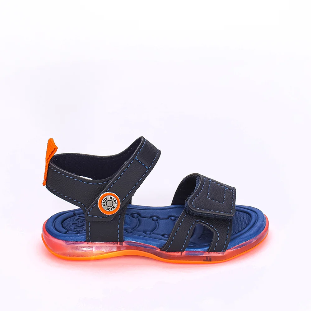 -17%OFF Sandália de Led Infantil Bebê Kidy Calce Fácil Azul Marinho na Kidy Calçados