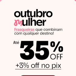 Frasqueiras com até 35% OFF na Sestini + 3%OFF no PIX