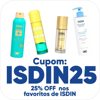 Favoritos da marca ISDIN com 25%OFF com cupom na Drogaria Venancio