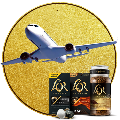 Compre R$ 50,00 em produtos L’OR e Concorra a kits diários*, kits semanais e, no sorteio final*, a 1 viagem para a França com acompanhante.